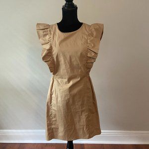 BNWT Zara ruffle sleeve dress size L